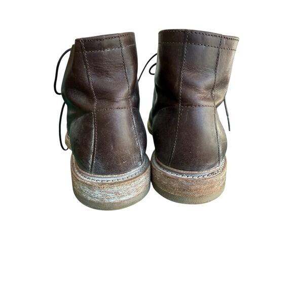 Frye Men’s Leather Dress Boots Size 8 Tyler Lace Up Brown - Picture 2 of 6